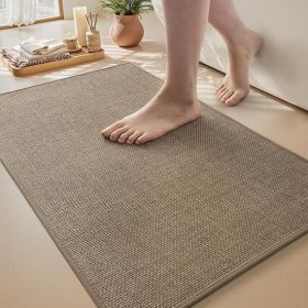 MontVoo Bath Mat Rug-Ultra Thin Non Slip Bath Mats for Bathroom Mat Quick Dry, Rubber Backing Washable Bathroom Rugs Fit Under Door