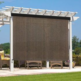 8'X6' Mocha HDPE Covered Roller Shutter (Option: defaulttitle)