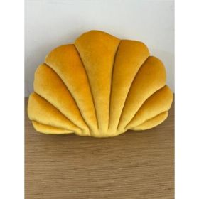 Simulation Shell Pillow Cushion Doll Nap Pillow (Option: Yellow-L)