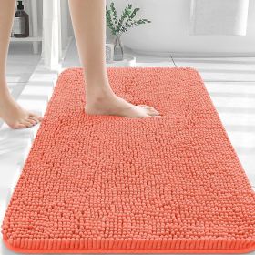 Bathroom Rugs 30x20, Extra Soft Absorbent Chenille Bath Rugs, Rubber Backing Quick Dry, Machine Washable Bath Mats for Bathroom Floor, Tub and Sh (Color: Cloral)
